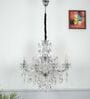 Ascona 8 Arms Metal and Crystal Chandelier