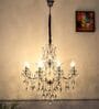 Ascona 8 Arms Metal and Crystal Chandelier