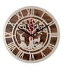 Asenath Engineered Wood White Wall Clock
