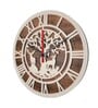 Asenath Engineered Wood White Wall Clock