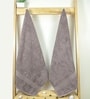 Ash Brown Cotton Solid  500 GSM Bath Towels Pack of 2