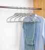 Ash Grey Premium Rubberised Hangers with Non-Slip Grip, Slim Ergonomic Design, and Durable Matte Finish