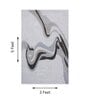 Dark Grey Abstract Woolen 36 x 60 Inches Hand Tufted Rug