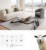 Dark Grey Abstract Woolen 72 x 108 Inches Hand Tufted Rug