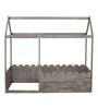 Ash Grey Collection Solid Wood Kids Bed in Grey Colour Smoothed Picket Fence