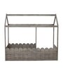 Ash Grey Collection Solid Wood Kids Bed in Grey Colour Smoothed Picket Fence