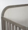 Ash Grey Collection Solid Wood Crib in Grey Colour with Headboard