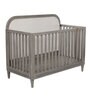 Ash Grey Collection Solid Wood Crib in Grey Colour with Headboard