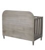 Ash Grey Collection Solid Wood Crib in Grey Colour with Headboard