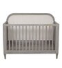Ash Grey Collection Solid Wood Crib in Grey Colour with Headboard