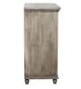 Ash Grey Collection Solid Wood Chest of 3 Drawers in Grey Colour