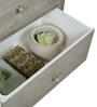 Ash Grey Collection Solid Wood Chest of 3 Drawers in Grey Colour