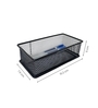 Ash Grey Metal Mesh Desk Organizer Tray