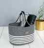 Ash Grey Polypropelyene Braided Monaco Storage Basket