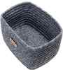 Ash Grey Polypropelyene Braided Tri Color Storage Basket