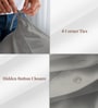 Ash Grey Solid 400 TC Cotton Double Sized Duvet Cover