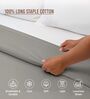 Ash Grey Solid 400 TC Cotton Double Sized Duvet Cover