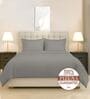 Ash Grey Solid 400 TC Cotton Double Sized Duvet Cover