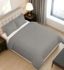 Ash Grey Solid 400 TC Cotton Double Sized Duvet Cover