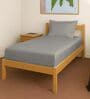 Ash Grey Solid 400 TC Cotton Single Sized Fitted sheet with 1 Pillow Cover