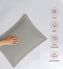 Ash Grey Solid 400 TC Cotton Standard Sized 2 Pillow Covers