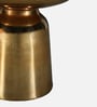 Ashby End Table In Golden Finish with Marble Top
