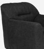 Ashen Fabric 1 Seater Sofa in Charcoal Grey Colour