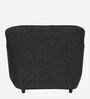 Ashen Fabric 1 Seater Sofa in Charcoal Grey Colour