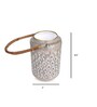 Ashen Grey Metal Hanging Tea Light Holder