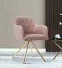 Asher Fabric Arm Chair In Prink Colour