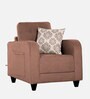 Ashford Fabric 1 Seater Sofa in Brown Colour Ashford Fabric 1 Seater Sofa in Brown Colour