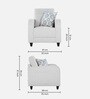 Ashford Fabric 1 Seater Sofa in Light Grey Colour Ashford Fabric 1 Seater Sofa in Light Grey Colour