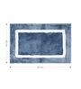 Ashley Blue Polyester Machine Made 60x40 cm Bath Mat