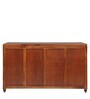 Ashley Sheesham Wood Bar Cabinet in Walnut Finish