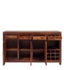 Ashley Sheesham Wood Bar Cabinet in Walnut Finish