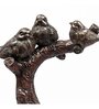 Decorative Bird Showpiece Standing On Tree (Brown, 26.6cm)