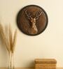 Deer Head Decorative Wall Art (Gold , 26.7cm)
