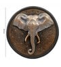 Elephant Head Wall Art (Multicolor, 28.5cm)