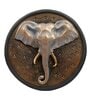 Elephant Head Wall Art (Multicolor, 28.5cm)