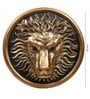Lion Head Wall Art Showpieces (Black & Gold, 26.7cm)