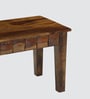 Ashoka Sheesham Wood 6 Seater Dining Table Set With Bench Sheesham In Brown