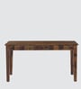 Ashoka Sheesham Wood 6 Seater Dining Table Set With Bench Sheesham In Brown