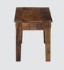 Ashoka Sheesham Wood 6 Seater Dining Table Set With Bench Sheesham In Brown
