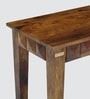 Ashoka Sheesham Wood 6 Seater Dining Table Set With Bench Sheesham In Brown