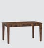 Ashoka Sheesham Wood 6 Seater Dining Table Set With Bench Sheesham In Brown