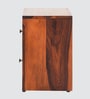 Ashoka Wooden Bedside Table In Brown Colour