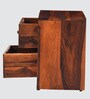 Ashoka Wooden Bedside Table In Brown Colour