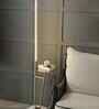 Ashton Inbuilt Led Gold Finish Metal Shelf Floor Lamp With White Colour Shade Ashton Inbuilt Led Gold Finish Metal Shelf Floor Lamp With White Colour Shade