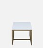 Ashton Metal Nesting Coffee Table Set in White & Gold Finish