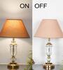 Ashurst Metal & Crystal Table Lamp (Black & Antique Brass)